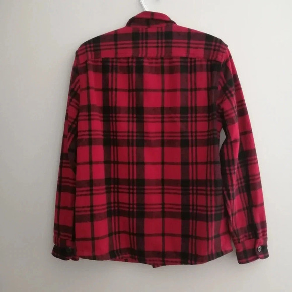 Abercrombie and Fitch Men's Heavyweight Flannel Plaid Shacket Shirt Jacket Small - Picture 3 of 15